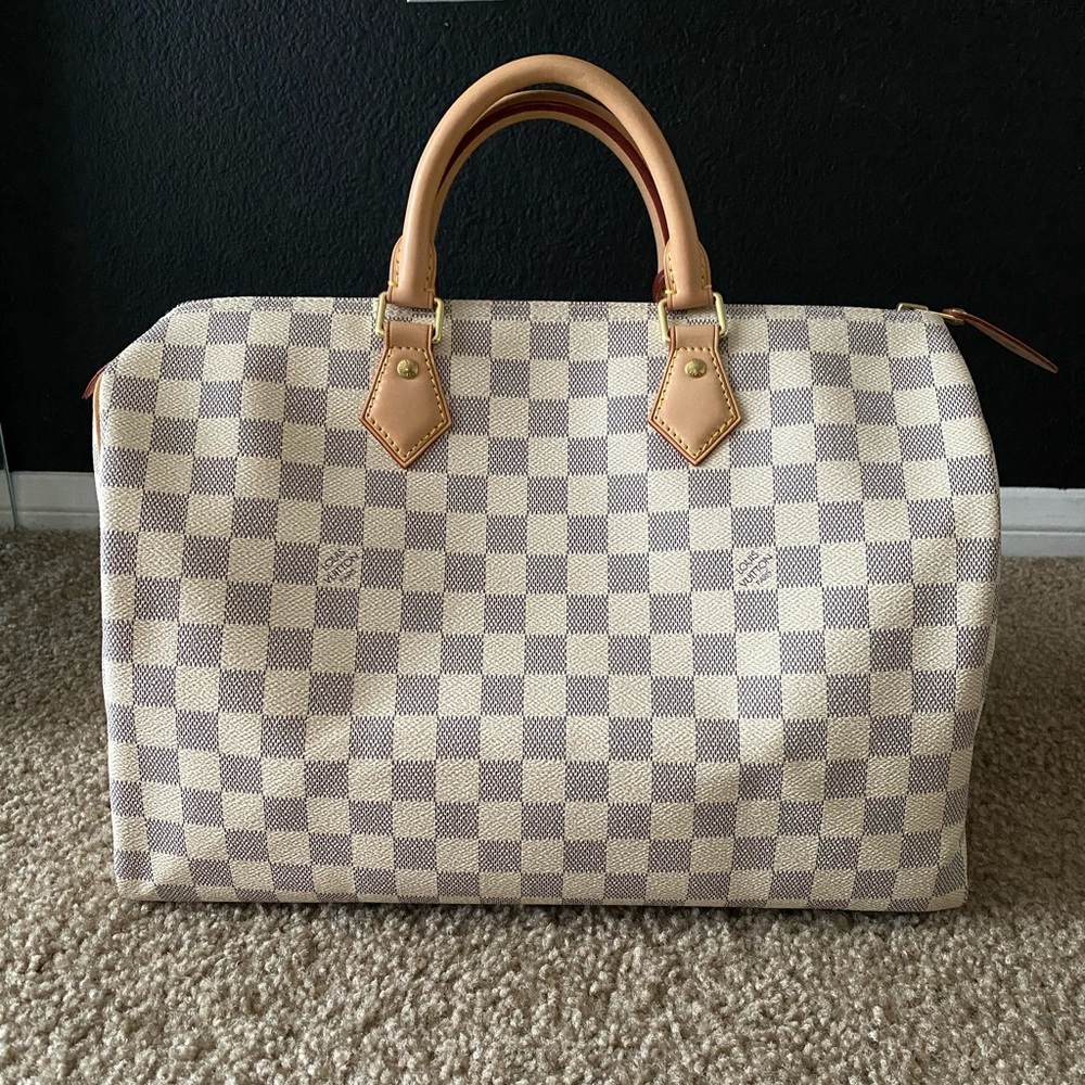 Brand new Louis Vuitton Speedy 35 Damier Azur